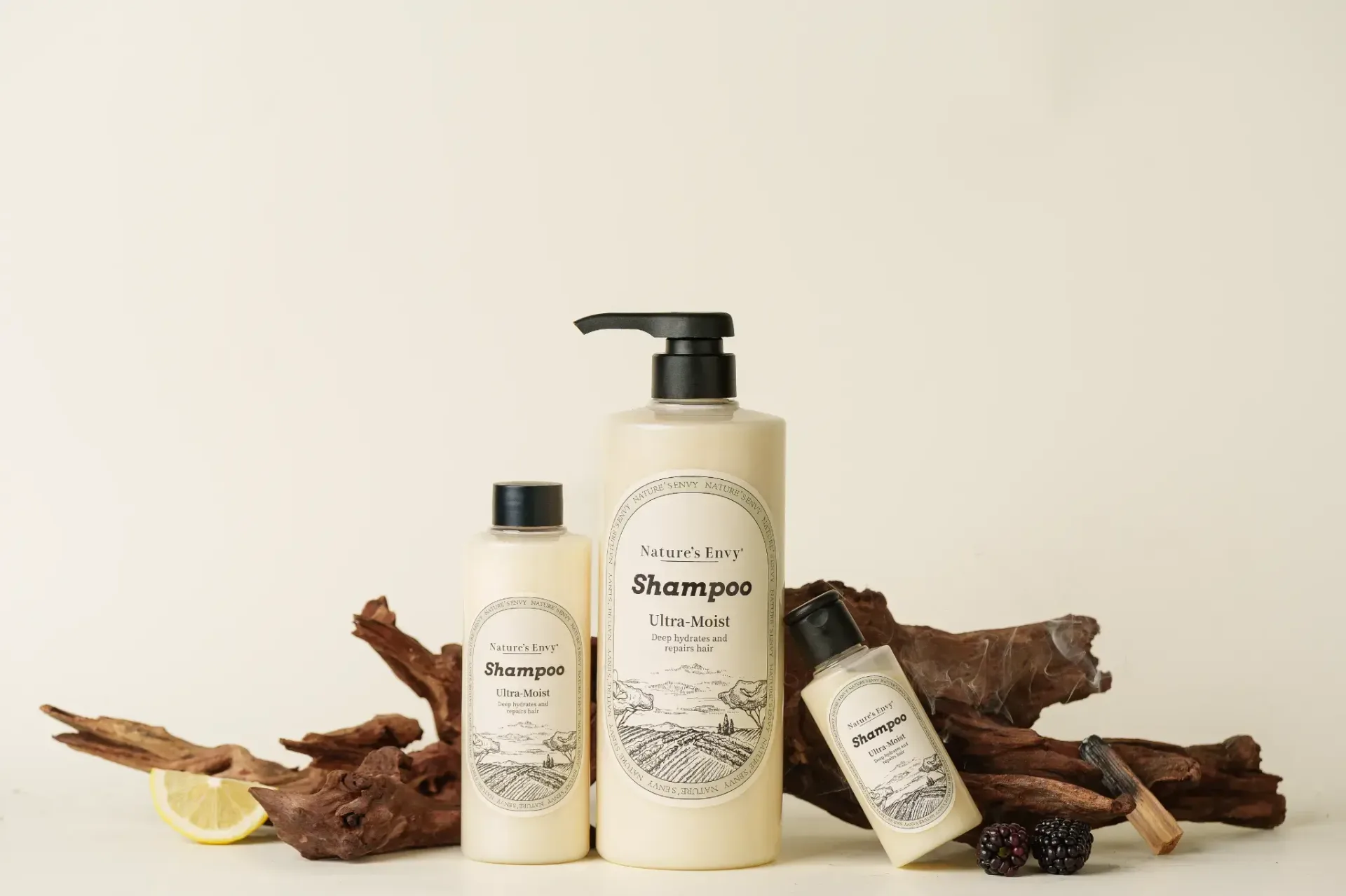 Natural personal care product on display
